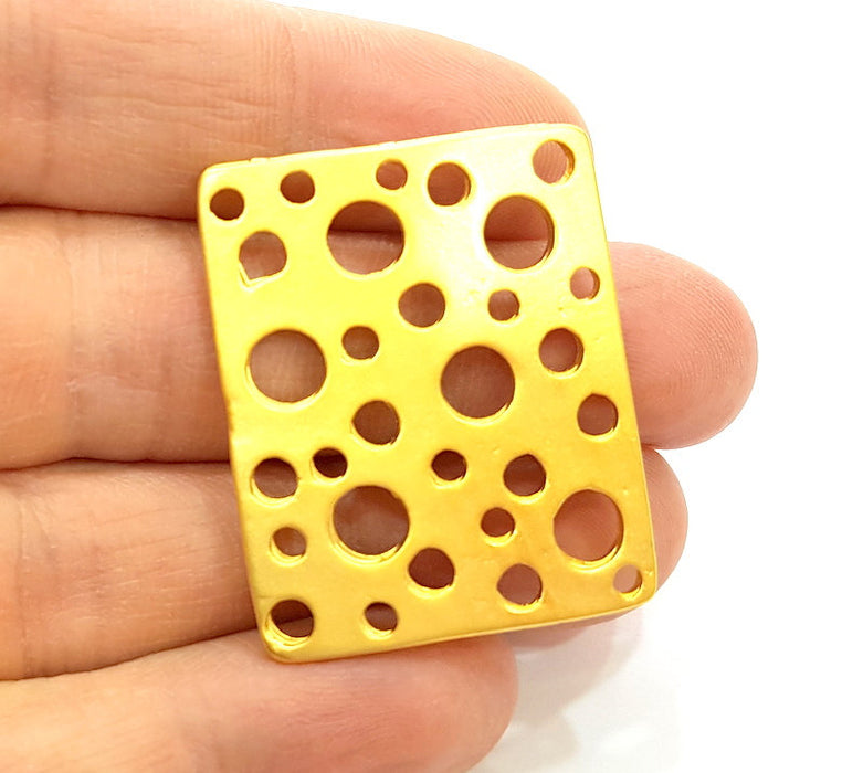 Gold Pendant Gold Plated Connector Pendant (37x31mm)  G7214