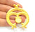 Gold Pendant Blank Gold Plated Pendant (62x53mm)  G7215