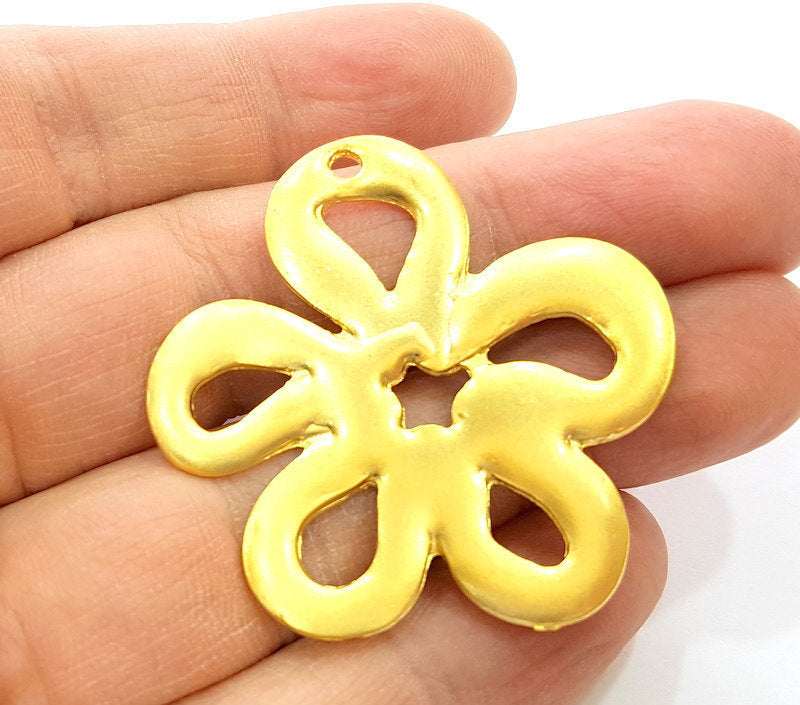 Gold Pendant Gold Plated Connector Pendant (44mm)  G7234