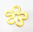 Gold Pendant Gold Plated Connector Pendant (44mm)  G7234