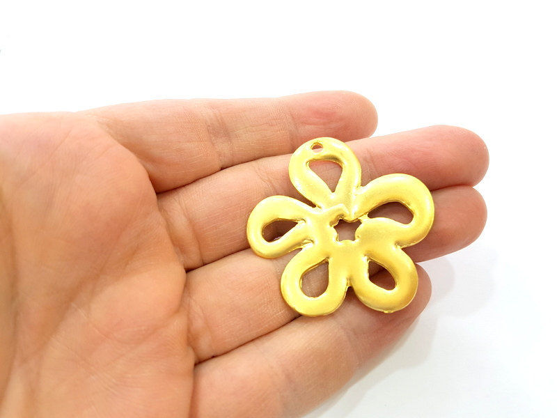 Gold Pendant Gold Plated Connector Pendant (44mm)  G7234