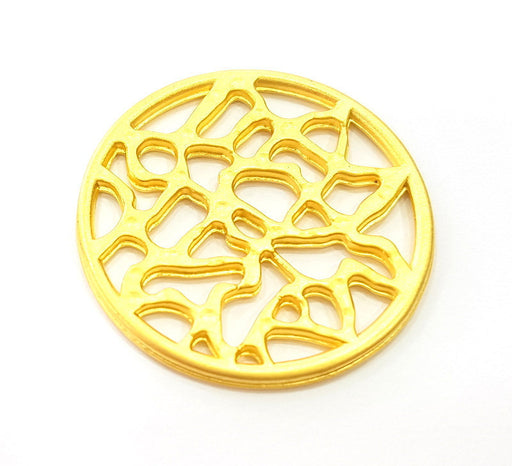 Gold Pendant Gold Plated Connector Pendant (30mm)  G7238