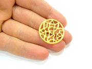 Gold Pendant Gold Plated Connector Pendant (30mm)  G7238