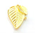 Gold Pendant Gold Plated Leaf Pendant (62x39mm)  G7239