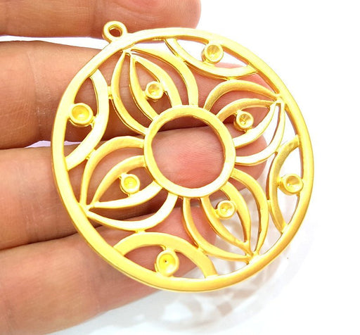 Gold Pendant Gold Plated Pendant (57mm)  G7242