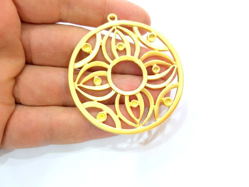 Gold Pendant Gold Plated Pendant (57mm)  G7242