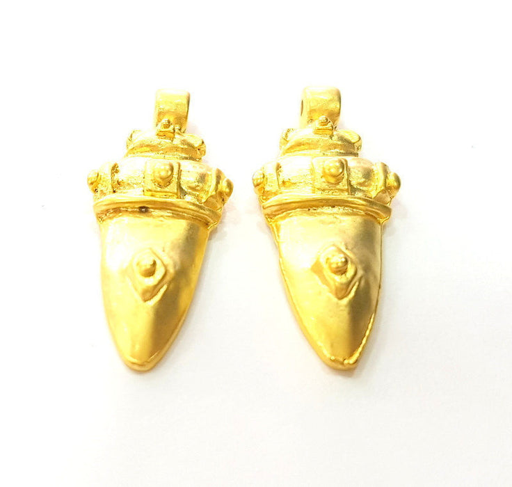 Gold Charm Gold Plated Charms (30x13mm)  G7247