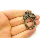 Antique Bronze Pendant Antique Bronze Medallion Pendant (50x37mm) G7252