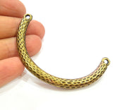 Antique Bronze Pendant Connector Bracelet Component (69x7mm) G7255