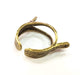 Antique Bronze Ring Blank Base Bezel Settings Cabochon Base Mountings Adjustable  Antique Bronze Plated Brass G7259