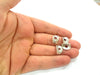 10 Pcs Antique Silver Plated Round Connector Charms (15x10mm)  G6590