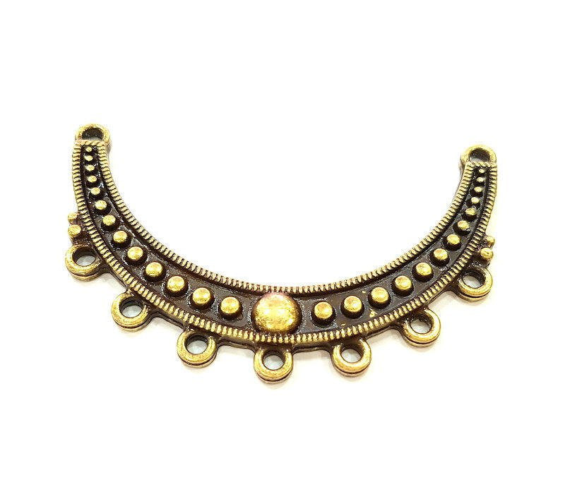Antique Bronze Pendant Connector (55x33mm) G7279