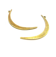 Moon Charm Crescent Charm Antique Bronze Pendant (59x6mm) G7294
