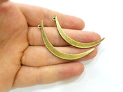 Moon Charm Crescent Charm Antique Bronze Pendant (59x6mm) G7294