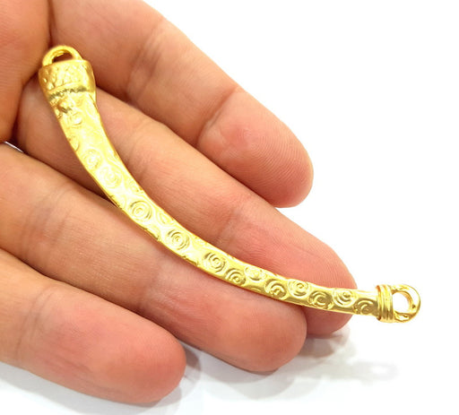 Gold Plated Connector Pendant  (89x10mm)  G6592