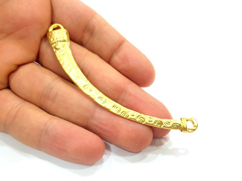 Gold Plated Connector Pendant  (89x10mm)  G6592