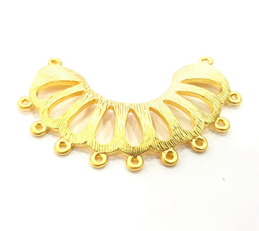 Gold Plated Necklace Connector Pendant  (61x19mm)  G6602