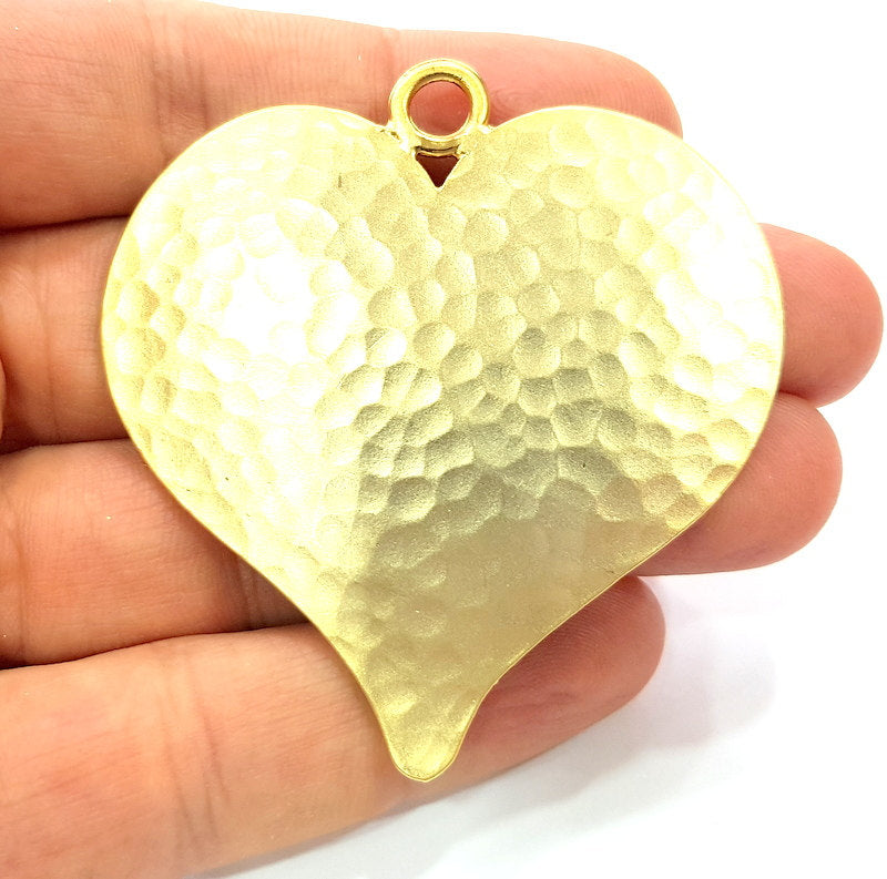 Gold Pendant Heart Pendants Gold Plated Pendant (62x60mm)  G6861