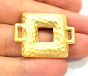 Gold Plated Necklace Connector Pendant  (36x27mm)  G6611