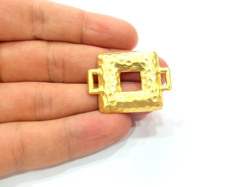 Gold Plated Necklace Connector Pendant  (36x27mm)  G6611