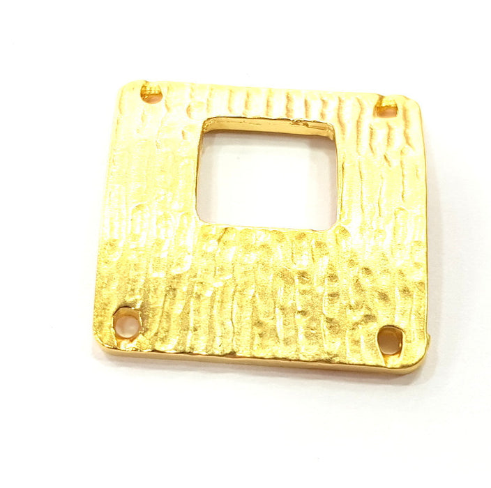 Gold Plated Necklace Connector Pendant  (27x27mm)  G6617