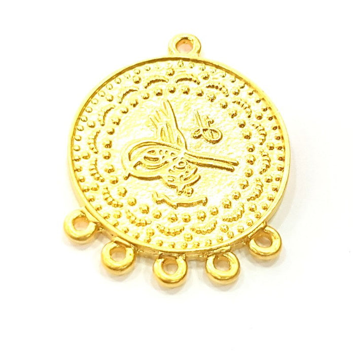 Gold Charms Gold Plated Ottoman Signature Charms (27mm)  G6625