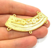 Gold Pendant Gold Plated Necklace Connector (62x18mm)  G6629