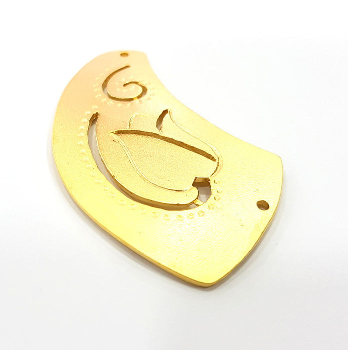 Gold Pendant Medallion Pendants Gold Plated Pendant (69x35mm)  G6636