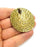 Antique Bronze  Pendant Medallion Pendant  (52mm) G6640