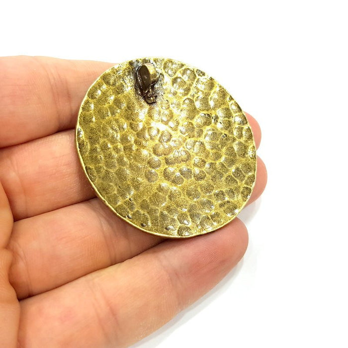 Antique Bronze  Pendant Medallion Pendant  (52mm) G6640