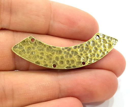 2 Antique Bronze Necklace Bar Connector Pendant  (50x10mm) G6643