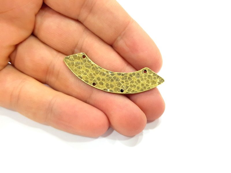 2 Antique Bronze Necklace Bar Connector Pendant  (50x10mm) G6643