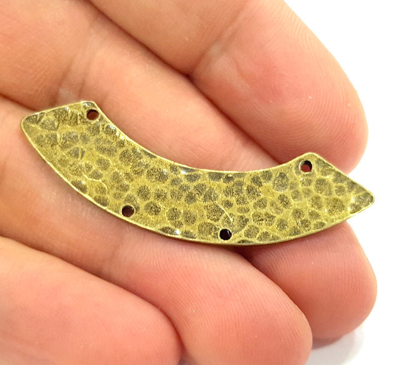 2 Antique Bronze Necklace Bar Connector Pendant  (50x10mm) G6643