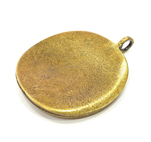 Antique Bronze  Pendant Tribal Pendant Ethnic Pendant  Medallion Pendant  (42mm) G6652