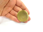 Antique Bronze  Pendant Tribal Pendant Ethnic Pendant  Medallion Pendant  (42mm) G6652