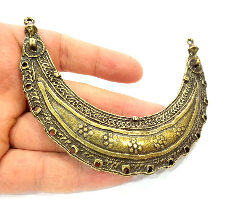 Antique Bronze Collar Pendant Connector  Necklace Bar (116x24mm) G6657