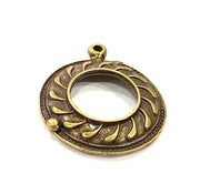 4 Antique Bronze Spiral Charms (30mm) G6671