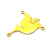 Raw Brass Dove Charms 23x21 mm G7334