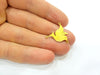 Raw Brass Dove Charms 23x21 mm G7334