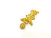 Raw Brass Pendant Blank Patterned Pendant 46x21mm G7336
