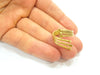 Raw Brass Ring Blank Bezel Settings Cabochon Base Mountings Adjustable Ring ( 2mm blank ) G7339