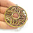 Antique Bronze Large Pendant Antique Brass Plated Pendant (58mm) G7368