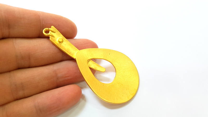 Gold Pendant Gold Plated Pendant (75x36mm) G7403