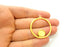 Gold Charms Gold Plated Drop Charms Blank (37mm)  G7407
