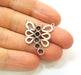 Silver Charms Silver Plated Butterfly Charms Antique Silver Plated Brass (27x14mm)  G7417