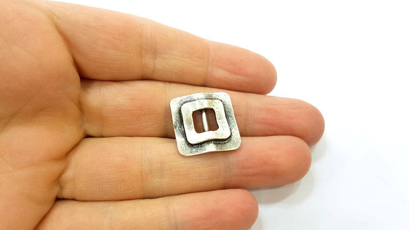 Silver Pendant Antique Silver Pendant Connector (20mm) G7461