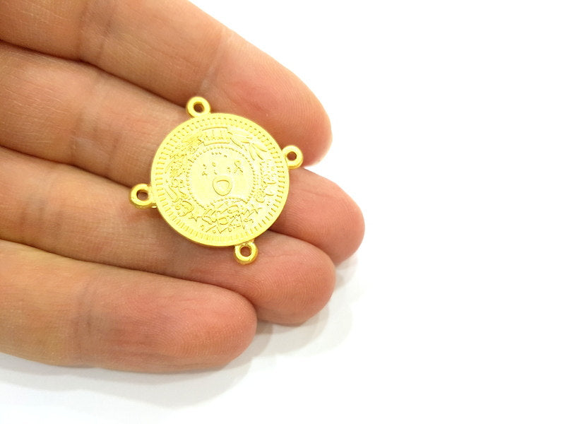 Gold Charms Gold Plated Ottoman Signature Charms (23mm)  G6687