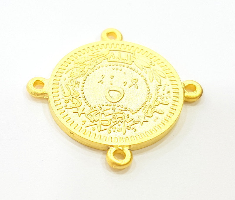 Gold Charms Gold Plated Ottoman Signature Charms (23mm)  G6687