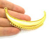 Gold Pendant Gold Plated Necklace Connector (92x18mm)  G6694