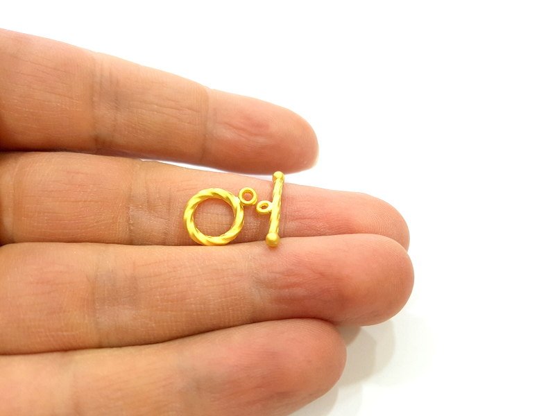 4 sets Gold Plated Toggle Clasp Findings  G352